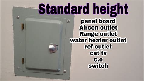 standard height for electrical panel